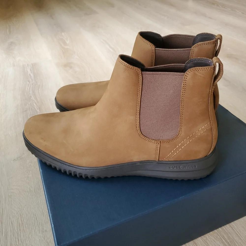 Cole Haan Grand Plus Chelsea Boot Brown Lumber/Java (C38789) Mens Size 13